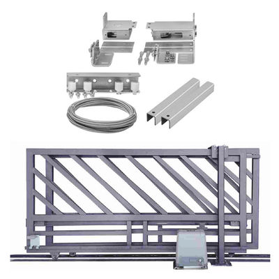 Hardware telescópico galvanizado 3M automático 4M da porta de deslizamento da porta dobro