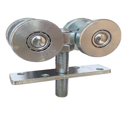 placas de suspensão dos rolos da trilha do hardware da porta 4 rodas com o trole dos trilhos do rolamento de esferas
