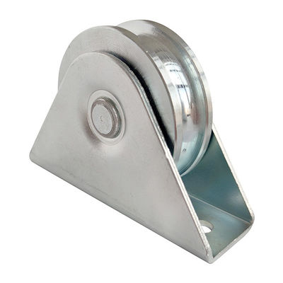 Sulco de U rodas da porta de deslizamento de 4 polegadas 100mm com aço galvanizado dobro dos rolamentos