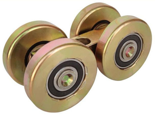 rolo de porta amarelo de aço da dobradura do zinco de 48mm com um bloco central do furo