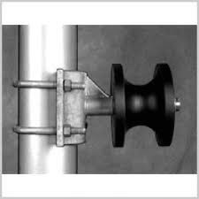 O rolo quadrado redondo de Post Black Nylon da cerca de 4 polegadas galvanizou