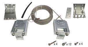 do hardware telescópico da porta de deslizamento da porta dobro de 4m zinco branco