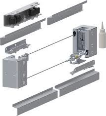 A porta dobro que desliza o zinco telescópico do hardware da porta chapeou 3m 4m 5m 6m