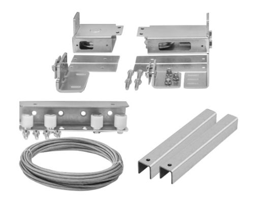 Sistema telescópico da porta do espaço automático das economias da porta com guarda florestal