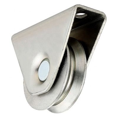O aço rolo da porta de deslizamento de 3,15&quot; de 80Mm roda os únicos rolamentos da porta