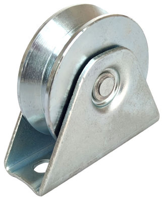4&quot; rolo galvanizado de aço do sulco de U para a porta do ferro com a única roda de carregamento da porta de deslizamento