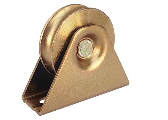 4&quot; rolo galvanizado de aço do sulco de U para a porta do ferro com a única roda de carregamento da porta de deslizamento