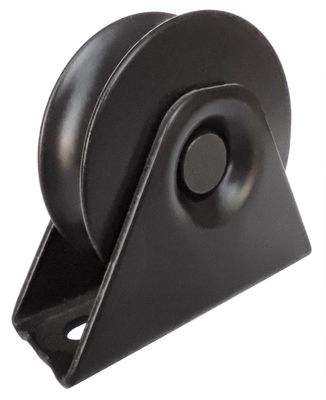 98mm 4&quot; porta resistente da entrada de automóveis roda o ferro do sulco de V galvanizado