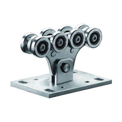 os rolos de 48mm galvanizaram a roda deslizante média de aço do transporte da porta do modilhão