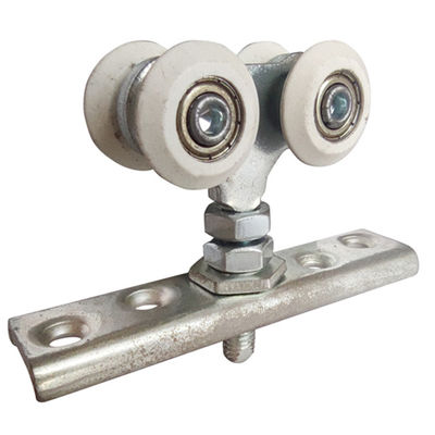 O armário 25mm parede resistente de 4 rodas da porta de celeiro dos rolos da porta deslizante da roda guia a montagem nivelada