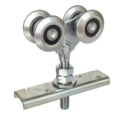 Diâmetro de suspensão deslizante industrial 38mm do dobro da roda do trole do trilho de porta do celeiro do rolo da trilha