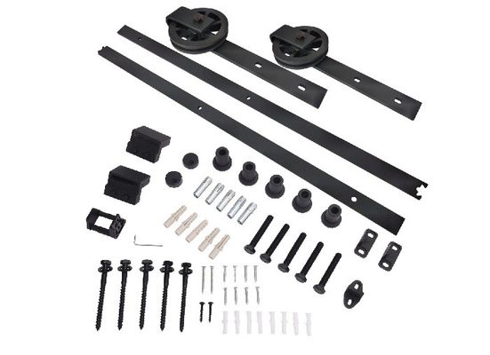 Rolos de porta de suspensão da indústria interior dos acessórios da porta deslizante que deslizam o jogo do hardware da porta de celeiro