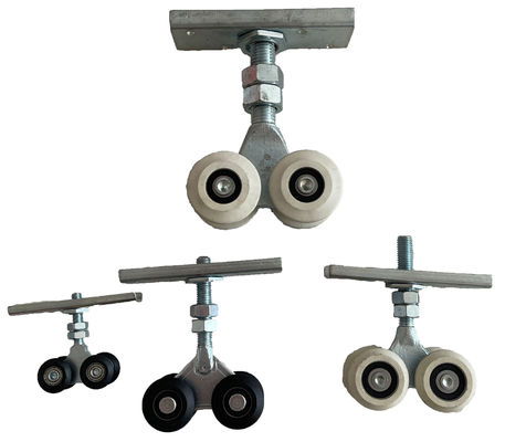 100kg superior do suporte 2 ou 4 do rolo da trilha da porta deslizante de 25mm carga da roda 3m