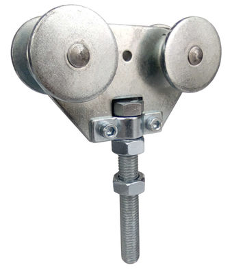 25mm trilhos de 1 porta do celeiro da polegada e rodas Q235 2 de aço do hardware dos rolos