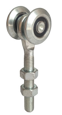 25mm trilhos de 1 porta do celeiro da polegada e rodas Q235 2 de aço do hardware dos rolos