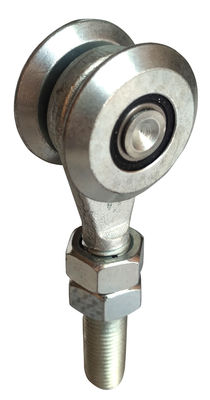 25mm trilhos de 1 porta do celeiro da polegada e rodas Q235 2 de aço do hardware dos rolos