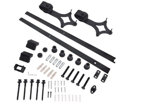 Rodas resistentes do trole da porta de celeiro do hardware da porta do celeiro de 11 pés 12ft e para suportar a montagem superior