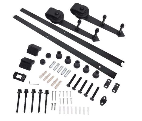 Rodas resistentes do trole da porta de celeiro do hardware da porta do celeiro de 11 pés 12ft e para suportar a montagem superior