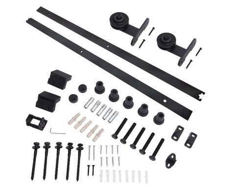 Rodas resistentes do trole da porta de celeiro do hardware da porta do celeiro de 11 pés 12ft e para suportar a montagem superior