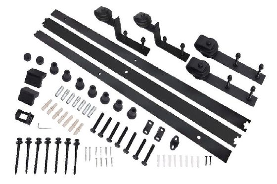 11 Ft 10 Ft que emendam o hardware dobro da porta de celeiro para os armários que penduram o sistema de trilha da porta    3 medidores