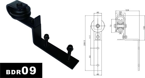 11 Ft 10 Ft que emendam o hardware dobro da porta de celeiro para os armários que penduram o sistema de trilha da porta    3 medidores