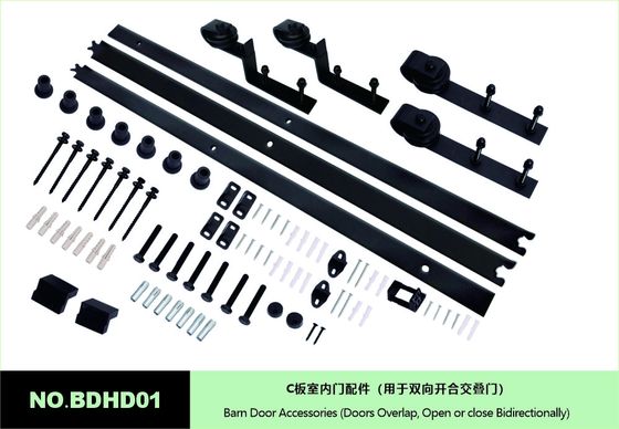 11 Ft 10 Ft que emendam o hardware dobro da porta de celeiro para os armários que penduram o sistema de trilha da porta    3 medidores