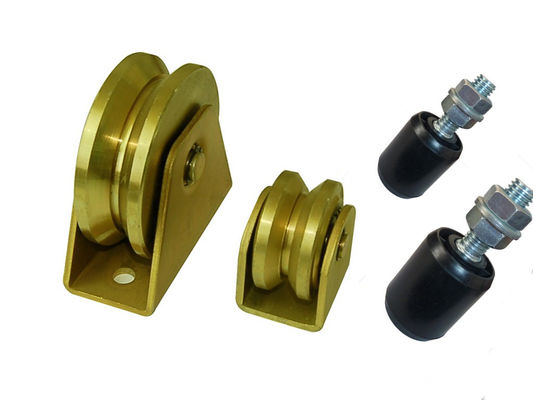 Rolo de guia ajustável 6&quot; 25mm da porta de corrediça 30mm 40mm pretos