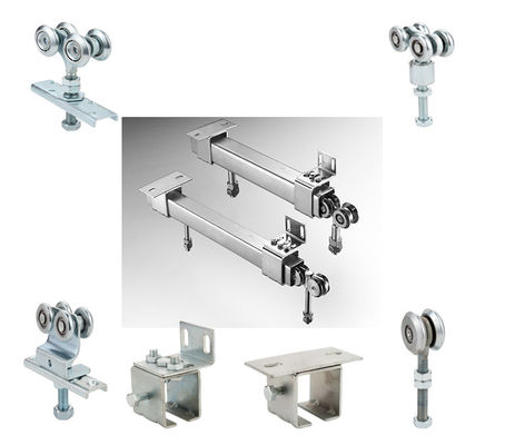 Zn de suspensão industrial de Kit Hanging Gate Track White da trilha de porta do vestuário de 50mm 35mm