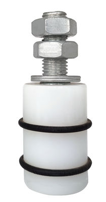 rolos de guia da porta de deslizamento de 30mm que rolam o hardware de nylon dos rolos da porta do modilhão com suporte