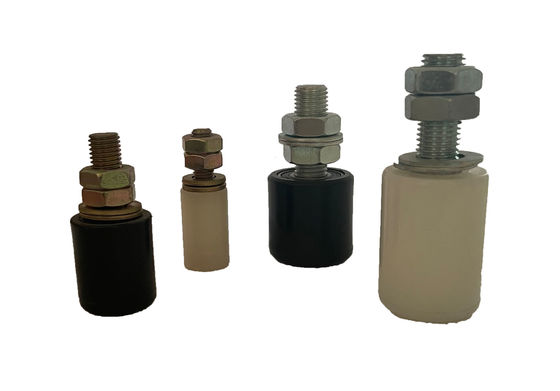 Zinco branco dos rolos de nylon da porta de deslizamento dos rolos de guia da porta de deslizamento de 40MMXM10 M14x68