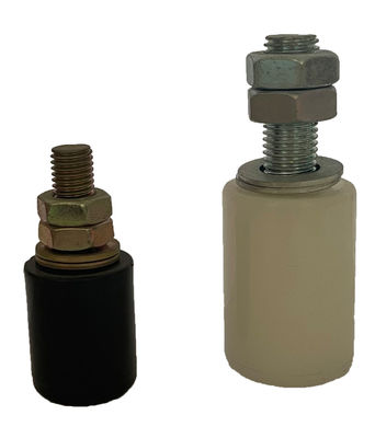 Zinco branco dos rolos de nylon da porta de deslizamento dos rolos de guia da porta de deslizamento de 40MMXM10 M14x68