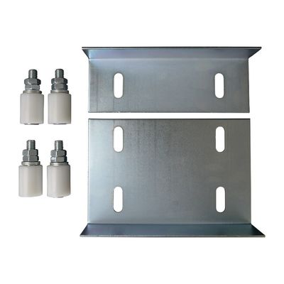 Fixação superior 70mmX50mm do suporte do rolo da porta de deslizamento do rolo dobro de 90 graus