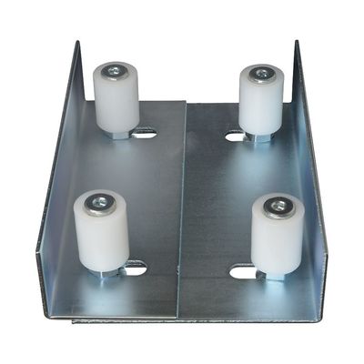 Fixação superior 70mmX50mm do suporte do rolo da porta de deslizamento do rolo dobro de 90 graus