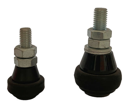 Preto de nylon do rolo de guia da porta de deslizamento M12 de 43MM 30MM