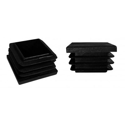 4x4” 2 dentro. X 2 dentro. Tampão quadrado plástico preto 4&quot; 2&quot; do cargo cerca de alumínio Post Caps
