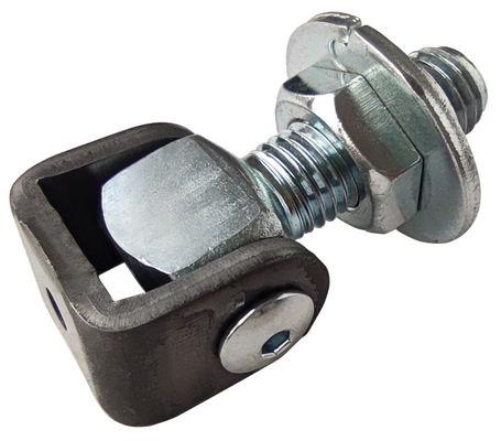 Solda de prata do zinco M16 na dobradiça ajustável da porta da porta de balanço das dobradiças com placas de Jionted
