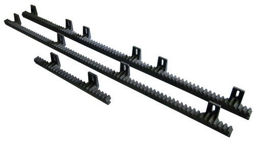 Plástico preto dentado automático elétrico da cremalheira de engrenagem M4 da porta da poliamida de nylon