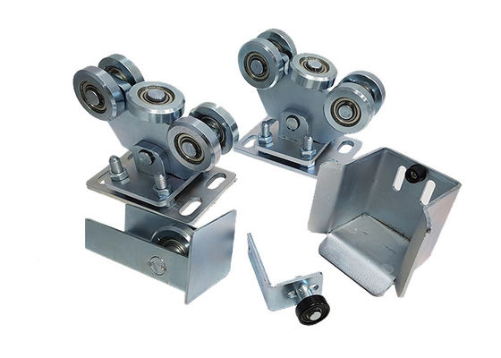 Zinque a roda deslizante de aço ajustável de prata da porta do modilhão com 5 o cartucho 126mm