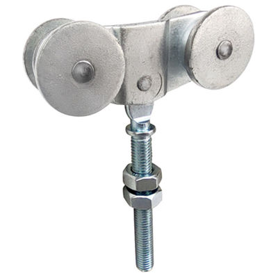 Estilo redondo de suspensão 33.5mm da placa da roda 4 do rolo da porta de vidro