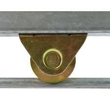 Da polia jogos industriais prateados do hardware da roda da porta de deslizamento do ouro lisamente