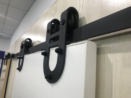 Trilha de porta galvanizada 2m do celeiro deslizamento da madeira do celeiro do revestimento do bloco de 96 polegadas