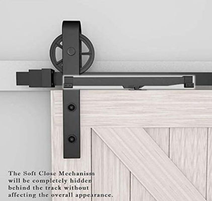 14 Ft 144 mecanismo deslizante próximo macio do hardware da porta de celeiro do hardware 70-160lb da porta do celeiro da polegada
