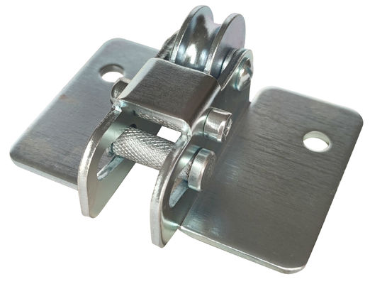 Rolo de porta Q235 de suspensão galvanizado de aço Kit With Forge Centre Plate