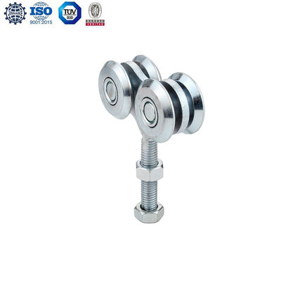os rolos de suspensão deslizantes superiores da porta de celeiro de 55mm-25mm rodam o aço galvanizado resistente