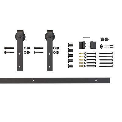 Dobro 144 polegadas 12 pés um desvio de 6,6 Ft que desliza ganchos Kit Interior do hardware da porta de celeiro
