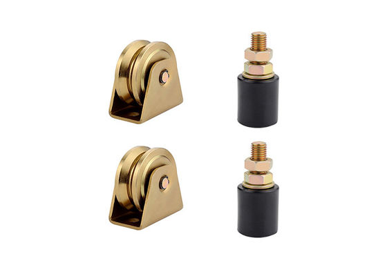 Zinque os rolos de guia de nylon pequenos de prata com rolamentos 40mm