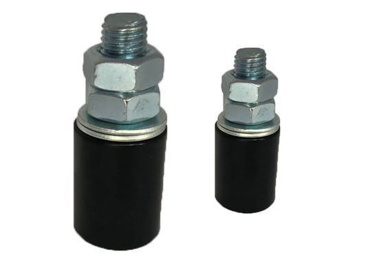 Rodas de nylon plásticas dos rolos de guia brancas e pretas com parafuso 40x250mm