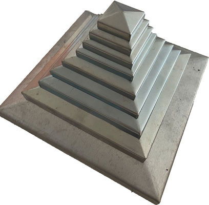 de combinação de aço branca da pirâmide de Post Caps Galvanized de 2 x 2 cercas de 40x40 3 5/8 x 3 5/8