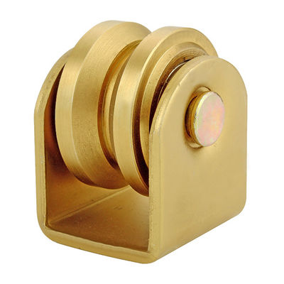os rolamentos dobro do sulco resistente de Y galvanizaram a roda de aço do apoio da porta de deslizamento com suporte exterior