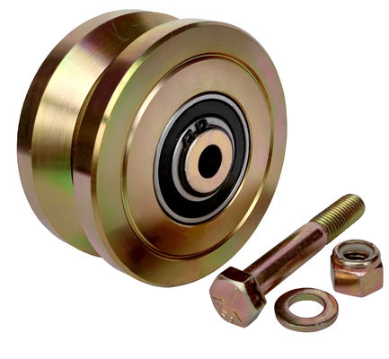 3&quot; 4&quot; 6&quot; roda da porta do V-sulco para o aço contínuo das trilhas da porta de deslizamento do V-perfil 3000 libras 5000 libras